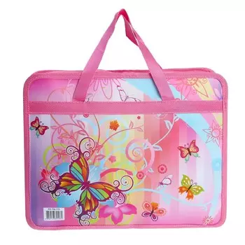 Папка с ручками пластиковая а4, 37 х 22 х 5 см