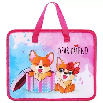 Папка с ручками пластиковая а4 calligrata