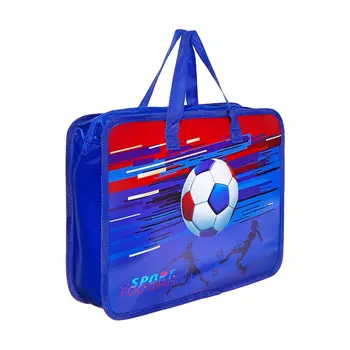 Папка с ручками пластиковая, а4, футбол