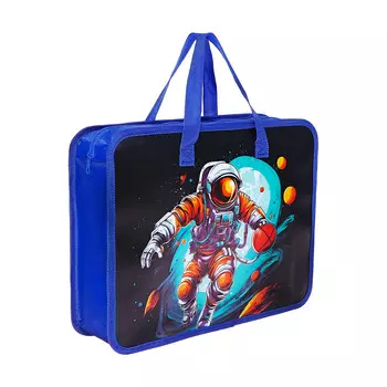 Папка с ручками пластиковая, а4, космонавт