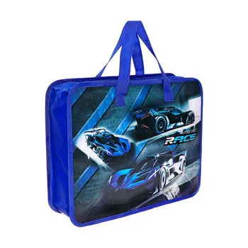 Папка с ручками пластиковая, а4, машины