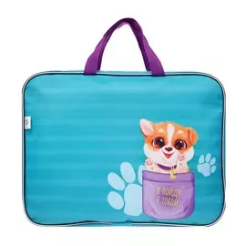 Папка с ручками текстиль а4 330 х 260 х 70 мм, calligrata мал