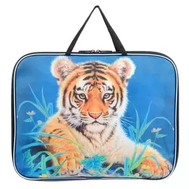 Папка с ручками текстиль а4, ширина 20 мм, 350 х 270 мм, calligrata нейлон 600d,