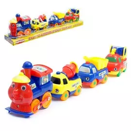 Поезд с машинками