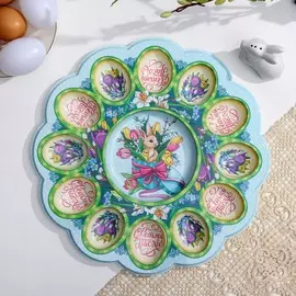Пасхальная подставка на 12 яиц и кулич