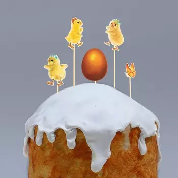 Пасхальный набор для украшения кулича