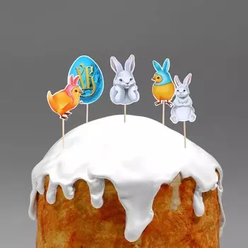 Пасхальный декор для кулича