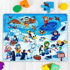 Пазл большой деревянный