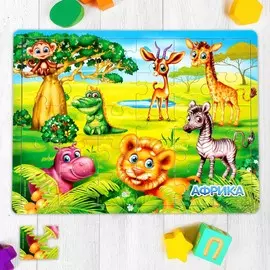 Пазл большой деревянный