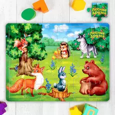 Пазл большой деревянный