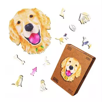 Пазл фигурный friendly dog, размер 2224 см, 142 детали