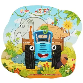 Пазл настольный СИНИЙ ТРАКТОР, Умные игры 4650250545989
