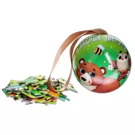 Пазл в металлическом шаре