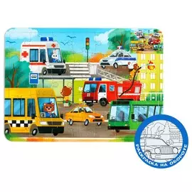 Пазл - раскраска в рамке