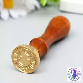 Печать для сургуча с деревянной ручкой