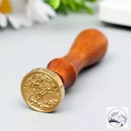 Печать для сургуча с деревянной ручкой