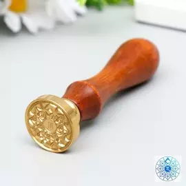 Печать для сургуча с деревянной ручкой