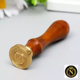 Печать для сургуча с деревянной ручкой