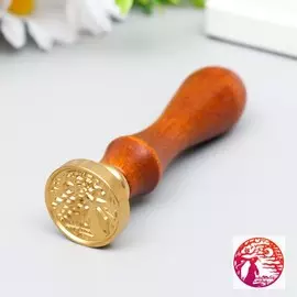 Печать для сургуча с деревянной ручкой