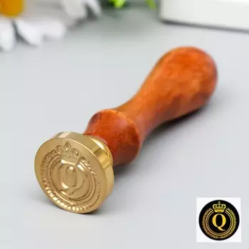 Печать для сургуча с деревянной ручкой