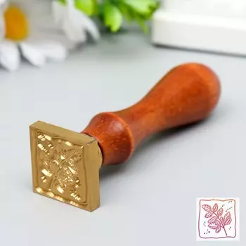 Печать для сургуча с деревянной ручкой