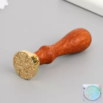 Печать для сургуча с деревянной ручкой