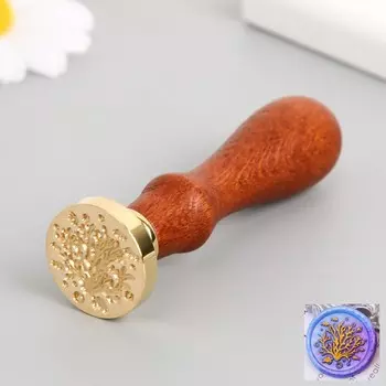 Печать для сургуча с деревянной ручкой