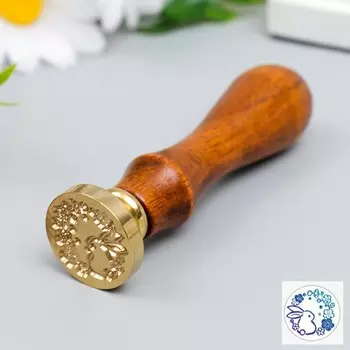 Печать для сургуча с деревянной ручкой
