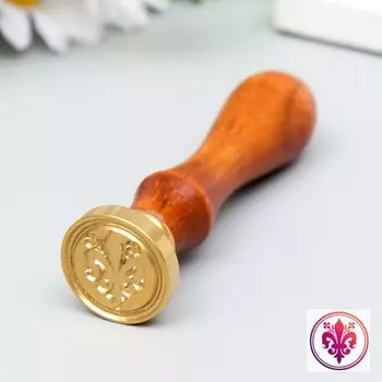 Печать для сургуча с деревянной ручкой