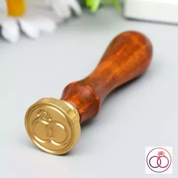 Печать для сургуча с деревянной ручкой