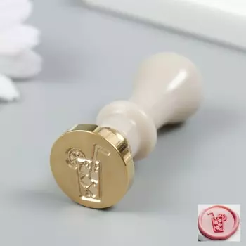 Печать для сургуча с пластиковой ручкой