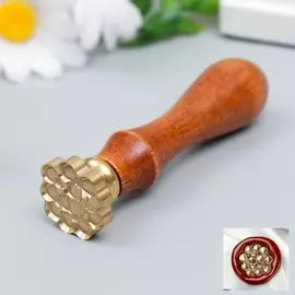 Печать фигурная для сургуча с деревянной ручкой
