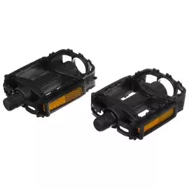 Педали hc-pd-053, без подшипников, пластик/сталь, ось 9/16