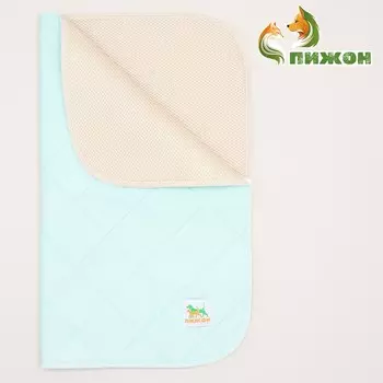 Пеленка для животных многоразовая впитывающая, 60 х 50 см, мятная