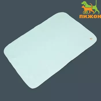 Пеленка для животных многоразовая впитывающая, 70 х 100 см, мятная