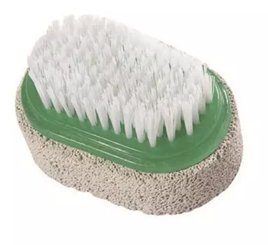 Пемза для педикюра с щеточкой БЕЛАЯ 110-002