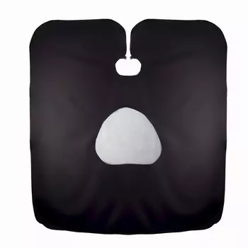 Пеньюар парикмахерский, с окном, черный