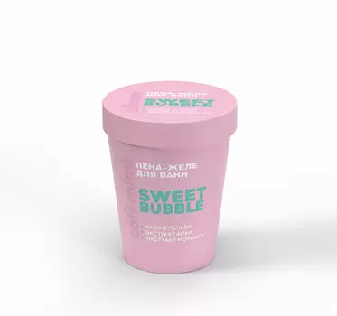 Пена-желе для ванн SWEET BUBBLE, стакан 200мл CAFE MIMI COLOURS