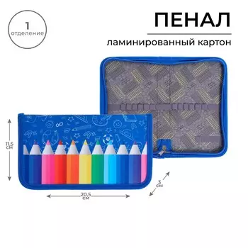 Пенал школьный, 1 секция, 11.520.53 см