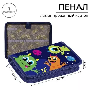 Пенал 1 секция 115 х 205 х 30 мм, calligrata