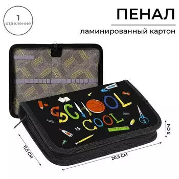 Пенал 1 секция 115 х 205 х 30 мм, calligrata