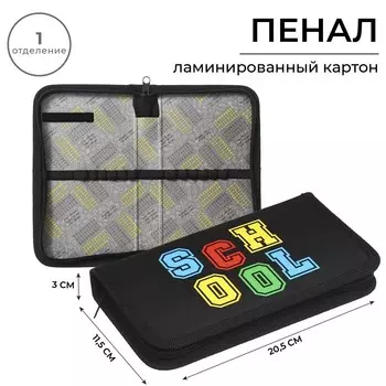 Пенал 1 секция 115 х 205 х 30 мм, calligrata