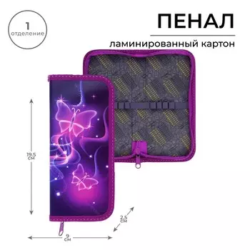 Пенал 1 секция, 90 х 195 х 25 мм, calligrata