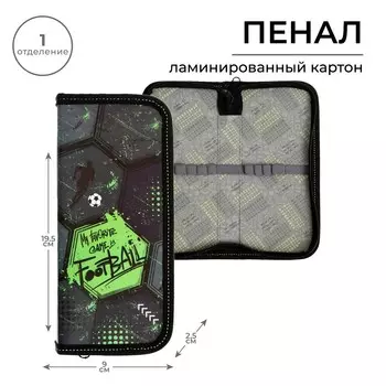 Пенал 1 секция, 90 х 195 х 25 мм, calligrata