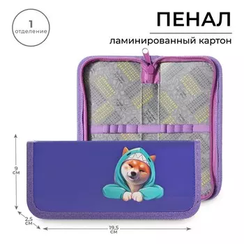 Пенал 1 секция, 90 х 195 х 25 мм, calligrata