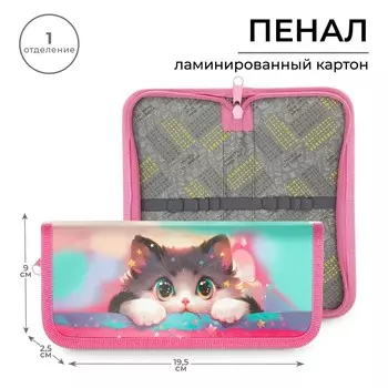 Пенал 1 секция, 90 х 195 х 25 мм, calligrata