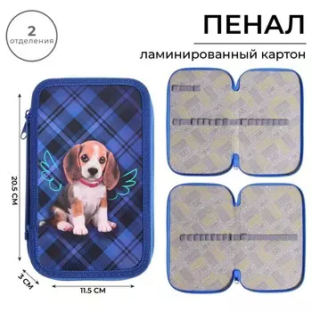 Пенал школьный, 2 секции, 12.520.54 см