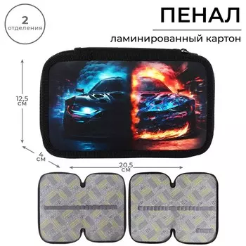 Пенал 2 секции, 125 х 205 х 40 мм, calligrata 30п26/2