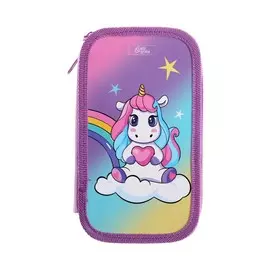 Пенал 3 секции, 105 х 190 мм, ламинированный картон, calligrata,