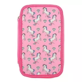 Пенал 3 секции 125 х 205, ламинированный картон calligrata, для девочки